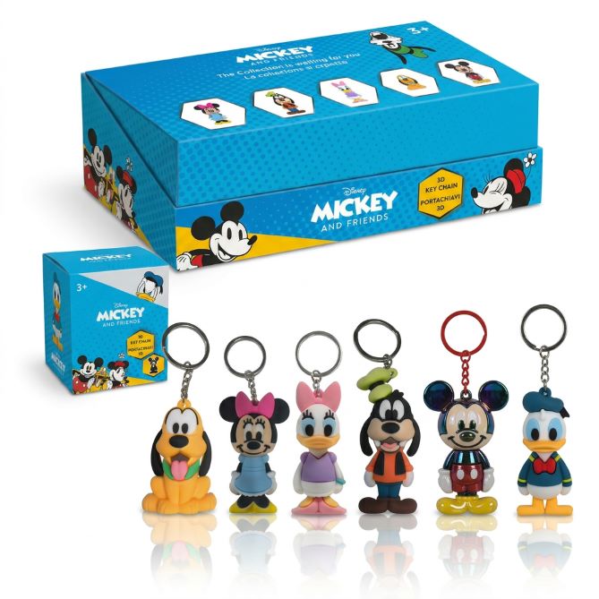 DISNEY CLASSIC Portachiavi 3D 6cm In Blind Box (x cm) In espo da pz 6ass..x…x